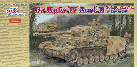 модель ТАНК PZ.KPFW.IV AUSF.H С ЦИММЕРИТОМ